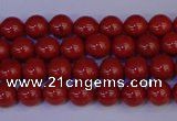 CRE320 15.5 inches 4mm round red jasper beads wholesale