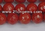 CRE342 15.5 inches 12mm faceted round red jasper beads