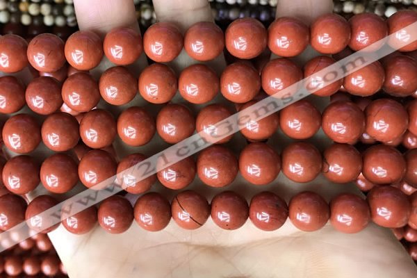 CRE353 15.5 inches 10mm round red jasper beads wholesale