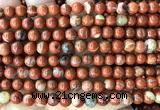 CWJ371 15 inches 6mm round red jasper beads wholesale