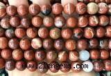 CWJ373 15 inches 10mm round red jasper beads wholesale