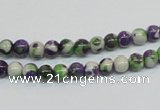 CRF01 15.5 inches 4mm round dyed rain flower stone beads wholesale