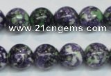 CRF05 15.5 inches 12mm round dyed rain flower stone beads wholesale