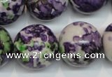 CRF09 15.5 inches 20mm round dyed rain flower stone beads wholesale