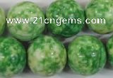 CRF188 15.5 inches 20mm round dyed rain flower stone beads wholesale