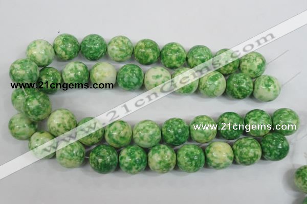 CRF188 15.5 inches 20mm round dyed rain flower stone beads wholesale