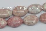 CRF265 15.5 inches 13*18mm oval dyed rain flower stone beads