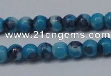 CRF274 15.5 inches 3mm round dyed rain flower stone beads