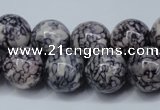 CRF285 15.5 inches 14mm round dyed rain flower stone beads