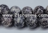 CRF286 15.5 inches 16mm round dyed rain flower stone beads