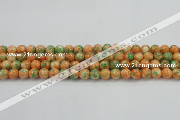 CRF311 15.5 inches 12mm round dyed rain flower stone beads wholesale