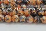 CRF321 15.5 inches 4mm round dyed rain flower stone beads wholesale