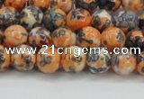 CRF322 15.5 inches 6mm round dyed rain flower stone beads wholesale