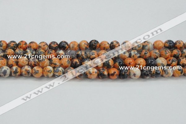 CRF325 15.5 inches 12mm round dyed rain flower stone beads wholesale