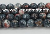 CRF329 15.5 inches 6mm round dyed rain flower stone beads wholesale