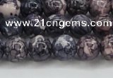 CRF338 15.5 inches 10mm round dyed rain flower stone beads wholesale