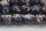 CRF339 15.5 inches 12mm round dyed rain flower stone beads wholesale