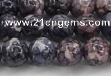 CRF340 15.5 inches 14mm round dyed rain flower stone beads wholesale