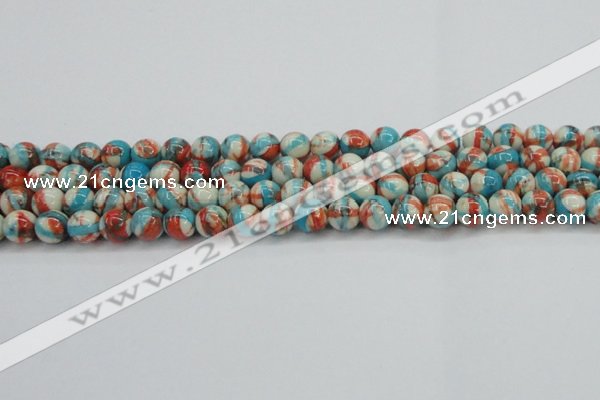 CRF400 15.5 inches 8mm round dyed rain flower stone beads wholesale