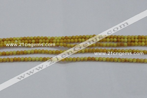 CRF436 15.5 inches 3mm round dyed rain flower stone beads wholesale