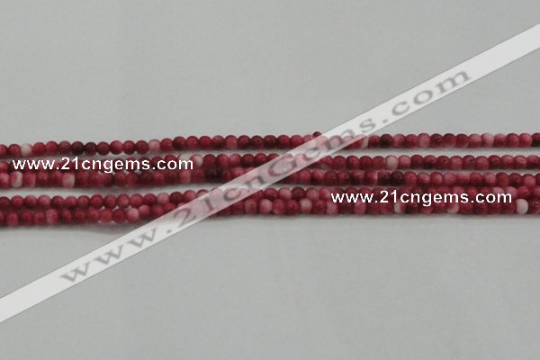 CRF439 15.5 inches 3mm round dyed rain flower stone beads wholesale