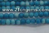 CRF440 15.5 inches 3mm round dyed rain flower stone beads wholesale