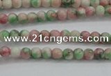 CRF449 15.5 inches 3mm round dyed rain flower stone beads wholesale