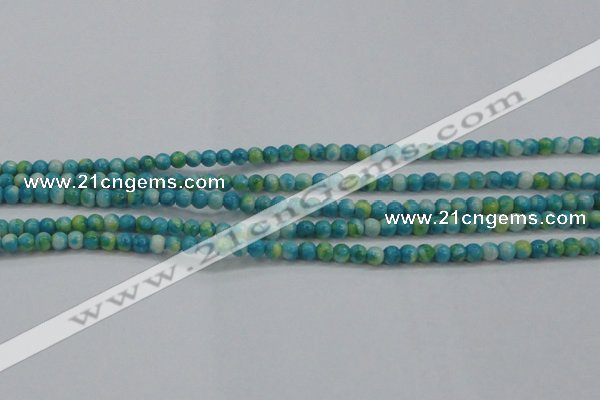 CRF451 15.5 inches 3mm round dyed rain flower stone beads wholesale