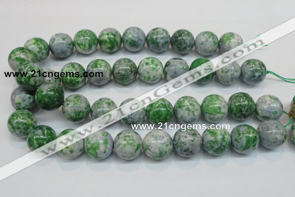 CRF49 15.5 inches 18mm round dyed rain flower stone beads wholesale