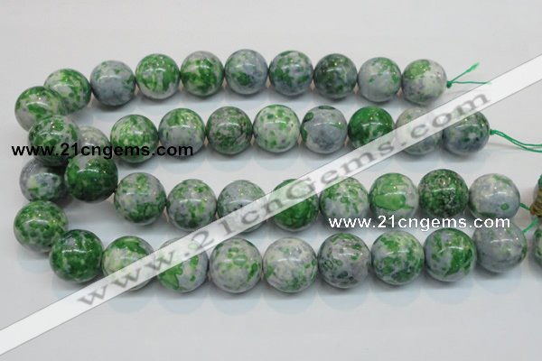 CRF50 15.5 inches 20mm round dyed rain flower stone beads wholesale