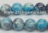 CRF60 15.5 inches 14mm round dyed rain flower stone beads wholesale