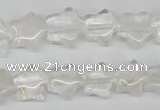 CRG08 15.5 inches 12*12mm star white crystal gemstone beads wholesale