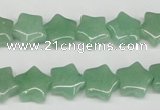 CRG10 15.5 inches 12*12mm star green aventurine gemstone beads