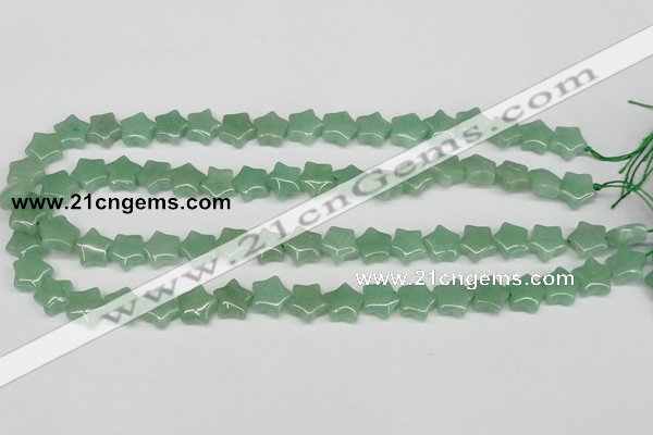 CRG10 15.5 inches 12*12mm star green aventurine gemstone beads
