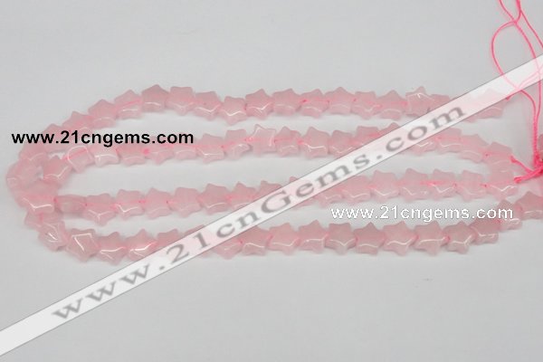 CRG11 15.5 inches 12*12mm star rose quartz gemstone beads wholesale