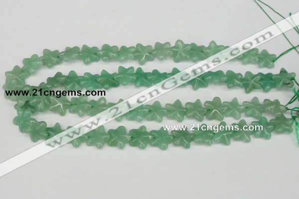 CRG15 15.5 inches 16*16mm star green aventurine gemstone beads