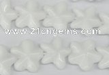 CRG20 15.5 inches 16*16mm star white agate gemstone beads wholesale