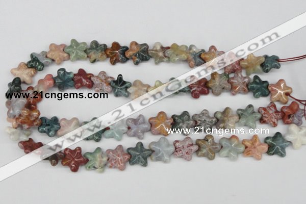 CRG22 15.5 inches 16*16mm star ocean agate gemstone beads wholesale