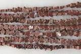 CRG36 15.5 inches 6mm flat star gemstone beads wholesale
