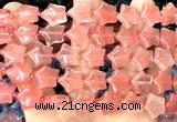 CRG61 15 inches 16mm star cherry quartz beads wholesale