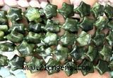 CRG70 15 inches 16mm star green jade beads wholesale