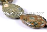 CRH04 flat teardrop natural rhyolite different sizes beads