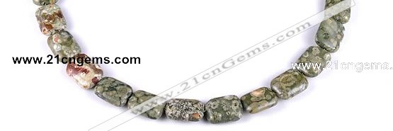 CRH07 different sizes rectangle natural rhyolite bead Wholesale