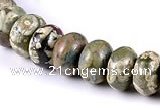 CRH10 different sizes roundel natural rhyolite beads Wholesale