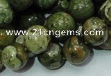 CRH100 15.5 inches 14mm round rhyolite beads wholesale