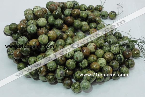 CRH101 15.5 inches 16mm round rhyolite beads wholesale