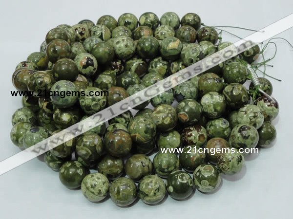 CRH103 15.5 inches 20mm round rhyolite beads wholesale