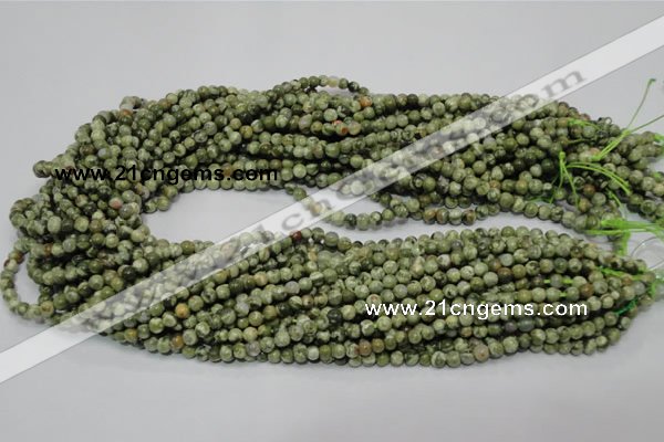 CRH110 15.5 inches 4mm round rhyolite gemstone beads wholesale