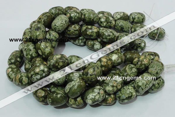 CRH17 15.5 inches 18*24mm egg-shaped rhyolite beads wholesale