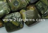 CRH19 15.5 inches 20*20mm square rhyolite beads wholesale